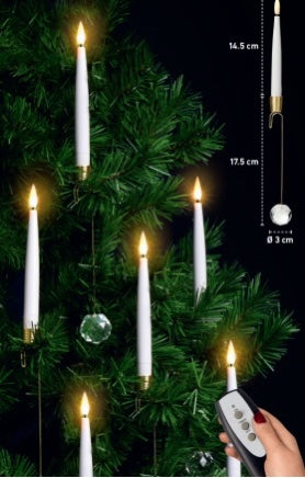 Christmas Tree Candle Light Diamond 10PK