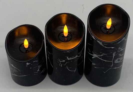 LED Real Wax Candles 3PK